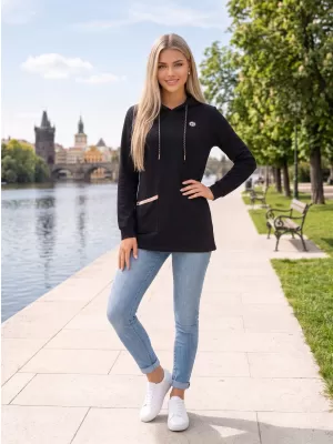 Dámská mikina ALTISPORT GITA ČERNÁ