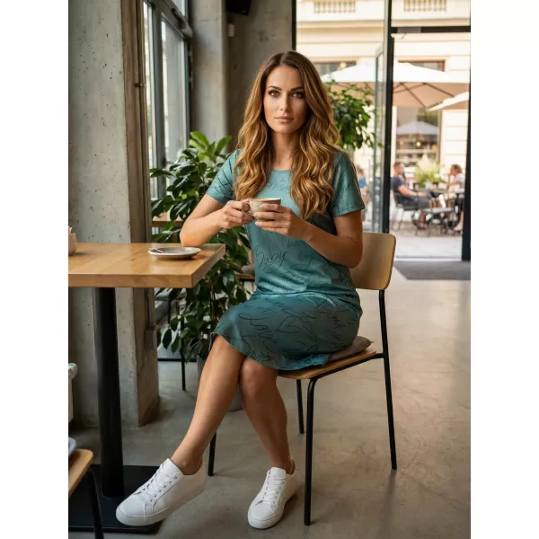  Dámské prodloužené triko/šaty premium ALTISPORT VOJ/ALW084SAT02 ZELENÁ 