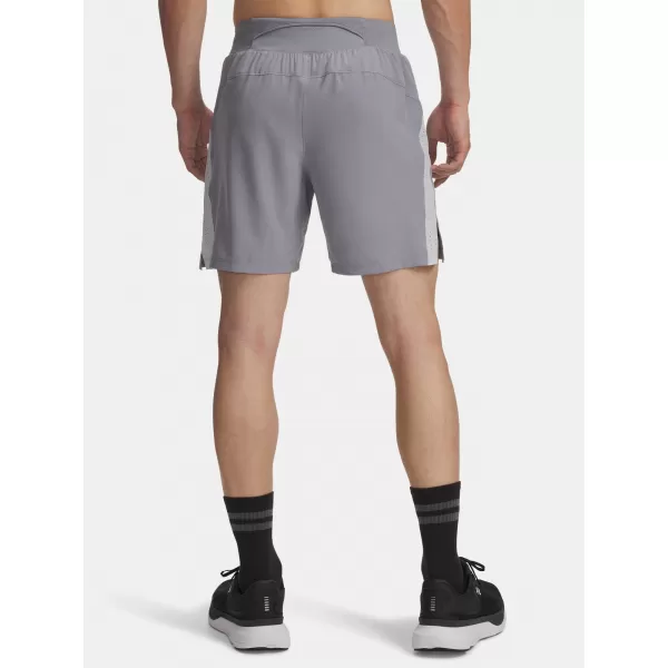  Pánské kraťasy UNDER ARMOUR UA LAUNCH PRO 7'' SHORTS 1376508-036 ŠEDÁ 