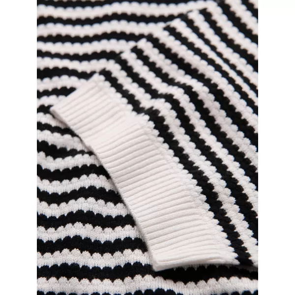  Pánské triko OMBRE OM-TSCT-0255 BLACK AND WHITE 