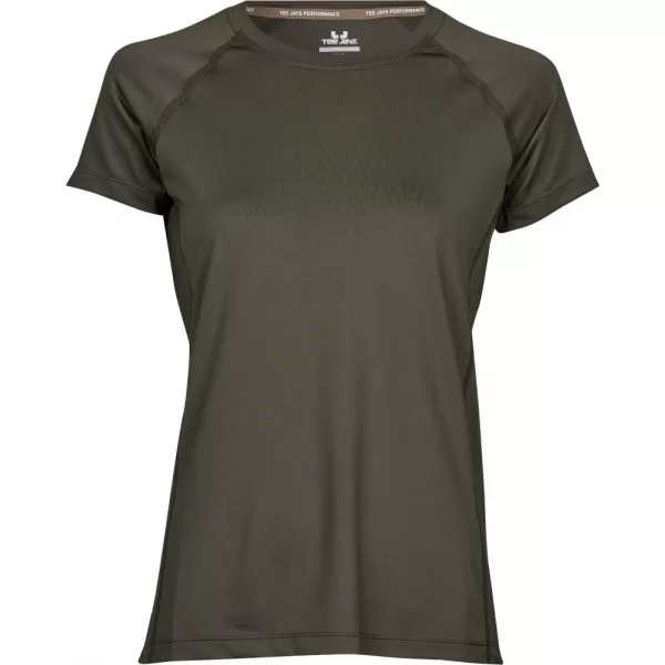  Dámské tričko Tee Jays | TJ 7021 OLIVE MELANGE 