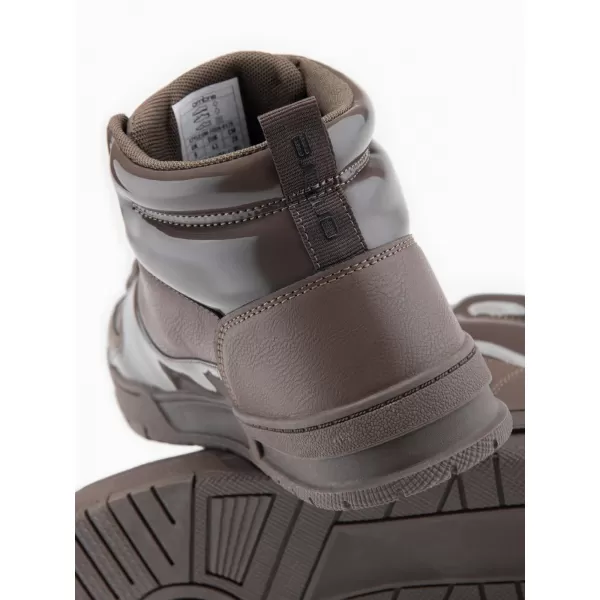  Pánské boty OMBRE OM-FOSH-0178 DARK BROWN 