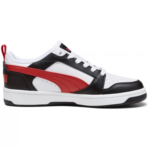 Dětské boty PUMA REBOUND V6 LO JR 39383304 PUMA WHITE/RED/BLACK 