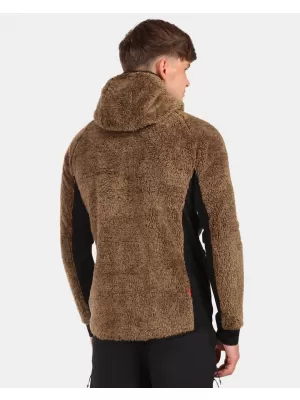 Pánská fleece mikina KILPI NORKA-M ZM0204KI HNĚDÁ