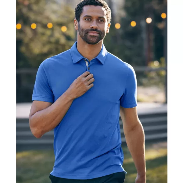  Pánské piqué polo triko CUTTER & BUCK | ADVANTAGE PREMIUM POLO M DEEP BLUE 