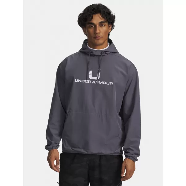  Pánská bunda UNDER ARMOUR UA UNSTOPPABLE WVN HOODIE 6003864-025 ŠEDÁ 