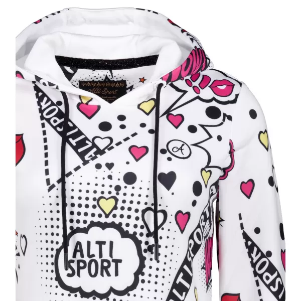  Dámská mikina ALTISPORT GITA BÍLÁ 