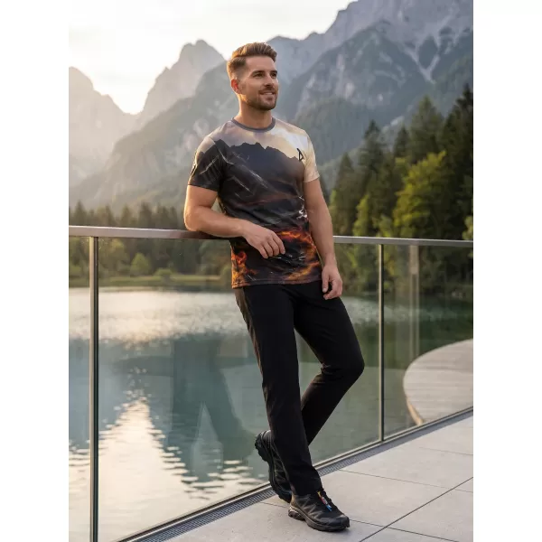  Pánské volnočasové triko premium ALTISPORT VOJ/ALM116TR06 SKÁLY 