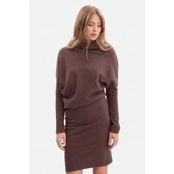  Dámské šaty BEWEAR B309 BROWN 