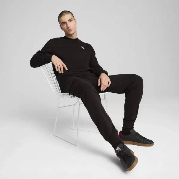  Pánská mikina PUMA ESS CREW FL 68256601 PUMA BLACK 