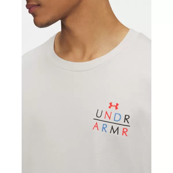  Pánské triko UNDER ARMOUR UA HWT MODERN SPORT OS LS 6004885-110 BÍLÁ 