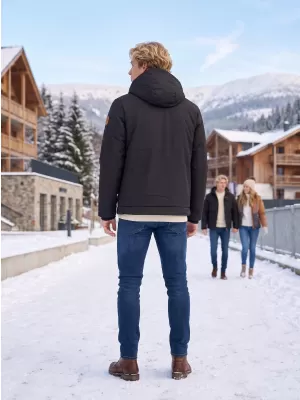Pánská zimní bunda KIXMI VOLKER ČERNÁ