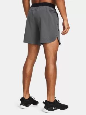 Pánské kraťasy UNDER ARMOUR UA PEAK WOVEN SHORTS 1376782-025 ŠEDÁ