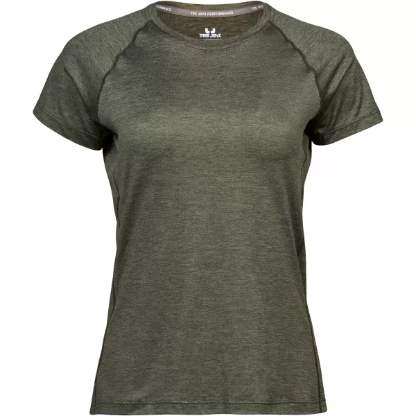  Dámské tričko Tee Jays | TJ 7021 OLIVE MELANGE 