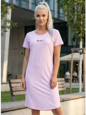 Dámské prodloužené triko/šaty premium ALTISPORT VOJ/ALW075SAT02 LIGHT PINK