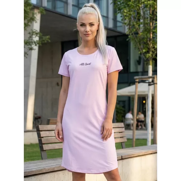  Dámské prodloužené triko/šaty premium ALTISPORT VOJ/ALW075SAT02 LIGHT PINK 