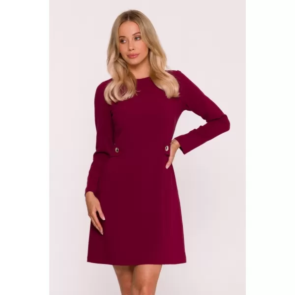  Dámské šaty STYLOVE S419 MAROON 