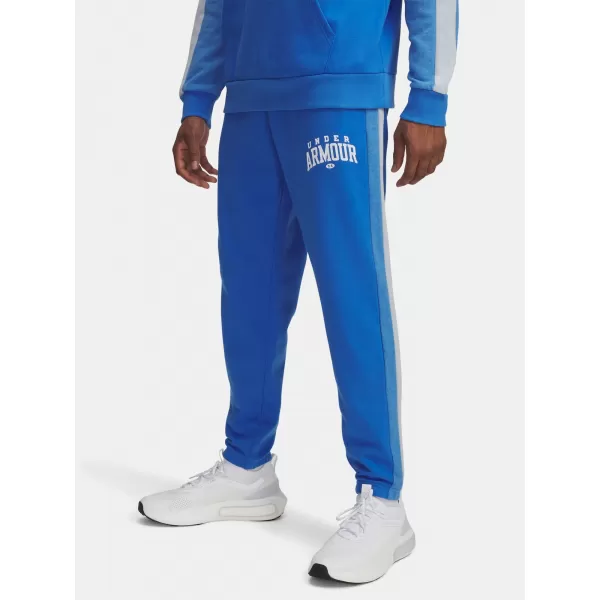  Pánské kalhoty UNDER ARMOUR RIVAL FLC CB PANTS MODRÁ 