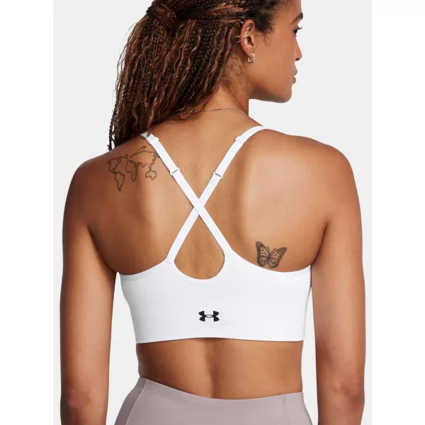  Dámská podprsenka UNDER ARMOUR VANISH SEAMLESS LOW BRA 1384417-100 BÍLÁ 