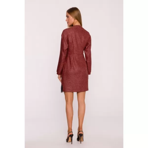  Dámské šaty MOE M871 MAROON 
