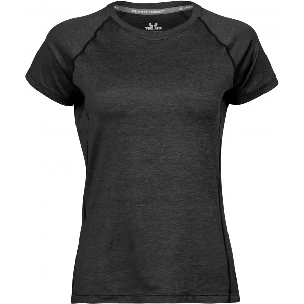  Dámské tričko Tee Jays | TJ 7021 BLACK MELANGE 