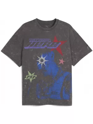 Pánské triko PUMA LAMELO STAR VISION GRAPHIC TEE 63243801 DUSKY GRAY