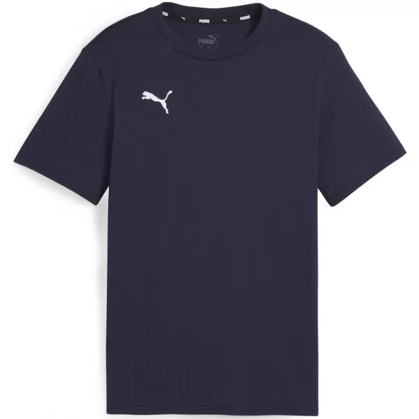  Dětské triko PUMA TEAMGOAL CASUALS TEE JR 658616_06 PUMA NAVY/PUMA WHITE 