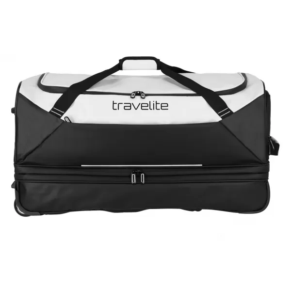  Taška TRAVELITE BASICS WHEELED DUFFLE EXP. BLACK/WHITE 