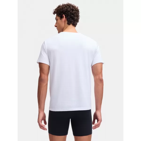  Pánské triko UNDER ARMOUR M UA PERF COTTON CREW NECK-2PK 6007621-100 WHITE 