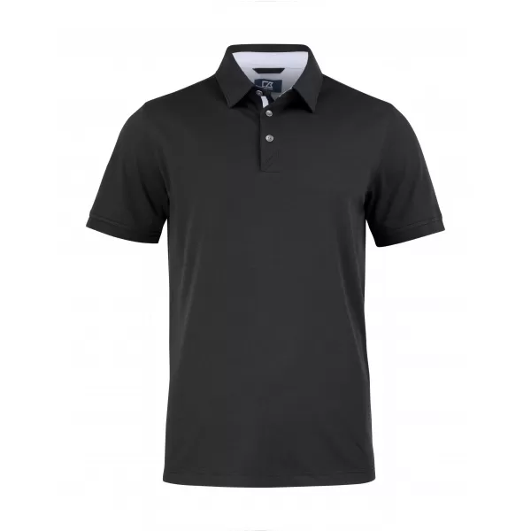  Pánské piqué polo triko CUTTER & BUCK | ADVANTAGE PREMIUM POLO M BLACK 