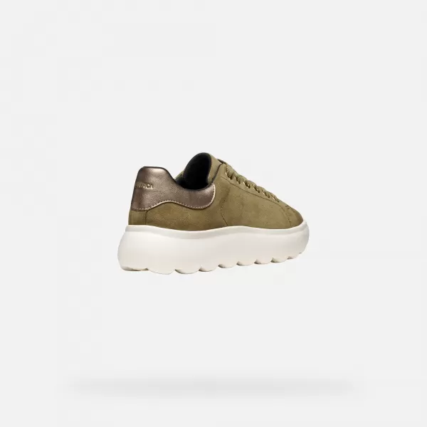  Dámské tenisky GEOX SPHERICA EC4.1 G009311 KHAKI 