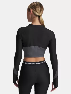 Dámské triko UNDER ARMOUR UA HG RIB 1/4 ZIP 6003981-004 ČERNÁ
