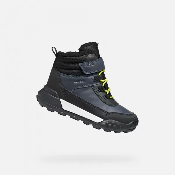  Chlapecké kotníkové boty GEOX TREKKYUP ABX J46MBE0MEMSC0749 TMAVĚ MODRÁ 