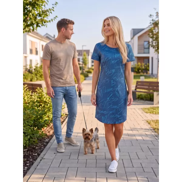  Dámské prodloužené triko/šaty premium ALTISPORT VOJ/ALW084SAT02 MODRÁ 