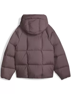 Dámská bunda PUMA HOODED DOWN PUFFER JACKET 68839288 RAISIN