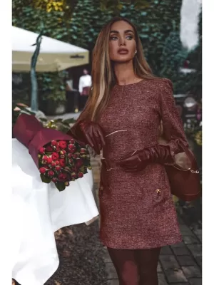 Dámské šaty MOE M870 MAROON