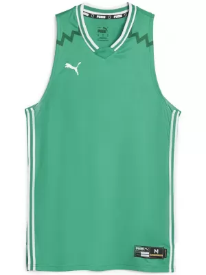 Pánské tílko PUMA HOOPS TEAM GAME JERSEY 67662806 PEPPER GREEN