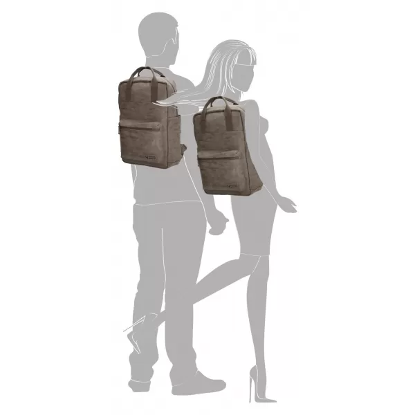  Batoh ENRICO BENETTI ROTTERDAM 13 NOTEBOOK BACKPACK MEDIUM TAUPE 