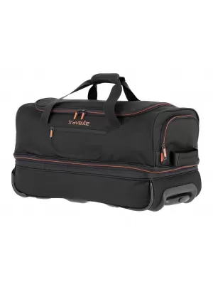 Taška TRAVELITE BASICS WHEELED DUFFLE S BLACK/ORANGE