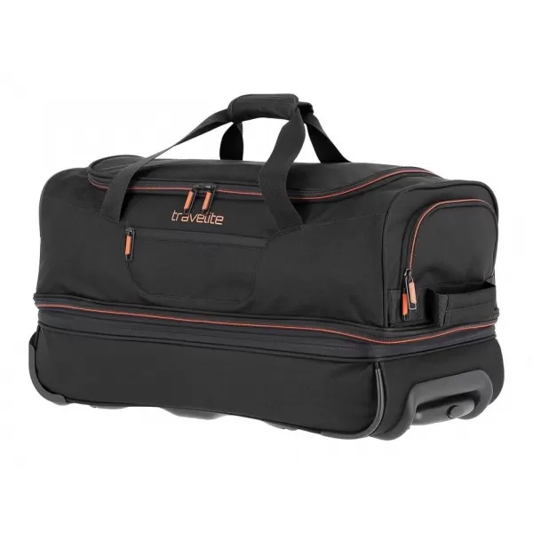  Taška TRAVELITE BASICS WHEELED DUFFLE S BLACK/ORANGE 