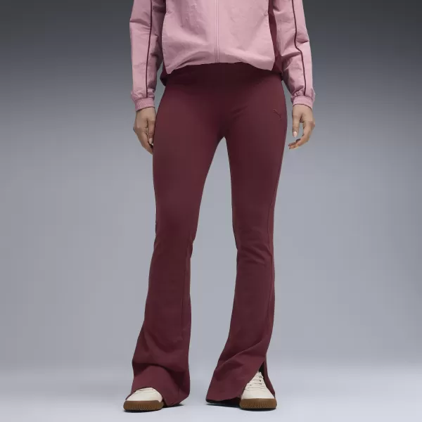  Dámské legíny PUMA HER HIGH-WAIST FLARED LEGGINGS 68815696 RUBY SHIMMER 