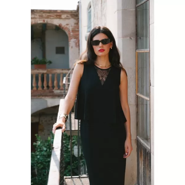  Dámské šaty STYLOVE S422 BLACK 