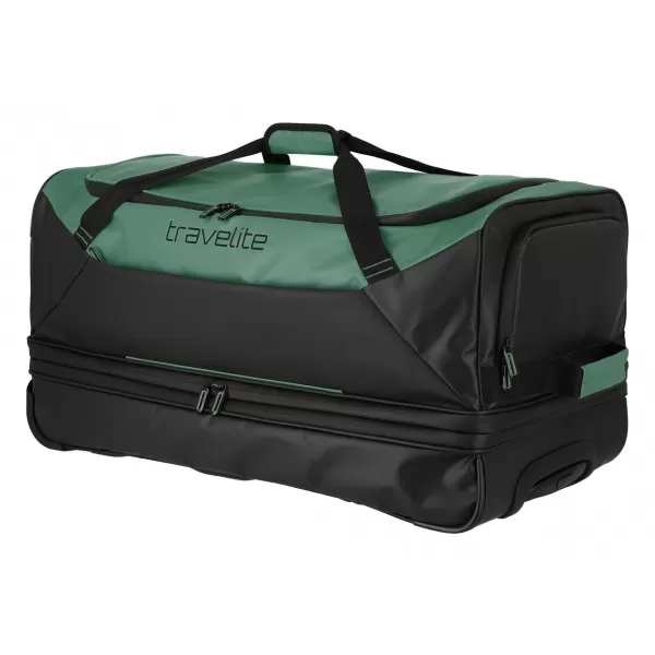  Taška TRAVELITE BASICS WHEELED DUFFLE EXP. BLACK/GREEN 