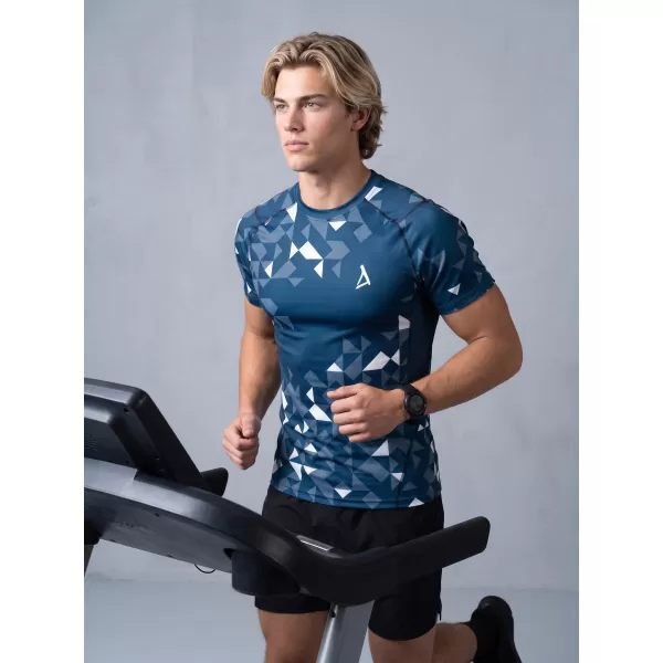  Pánské funkční kompresní triko premium ALTISPORT VOJ/ALM108TR04 NAVY-BÍLÁ 
