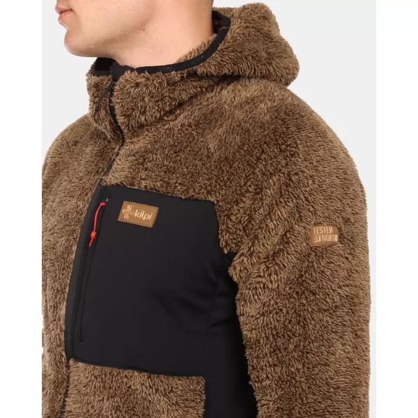  Pánská fleece mikina KILPI NORKA-M ZM0204KI HNĚDÁ 