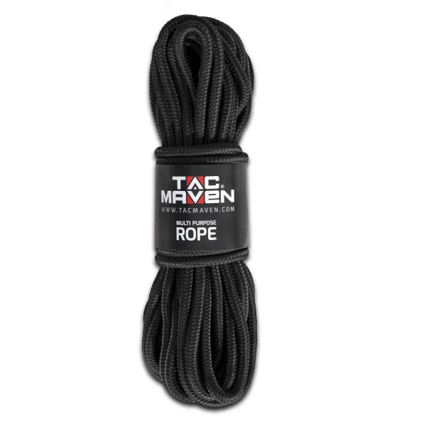  Parašňůra PENTAGON MULTI PURPOSE ROPE 10MM X 15M  D25009 BLACK 