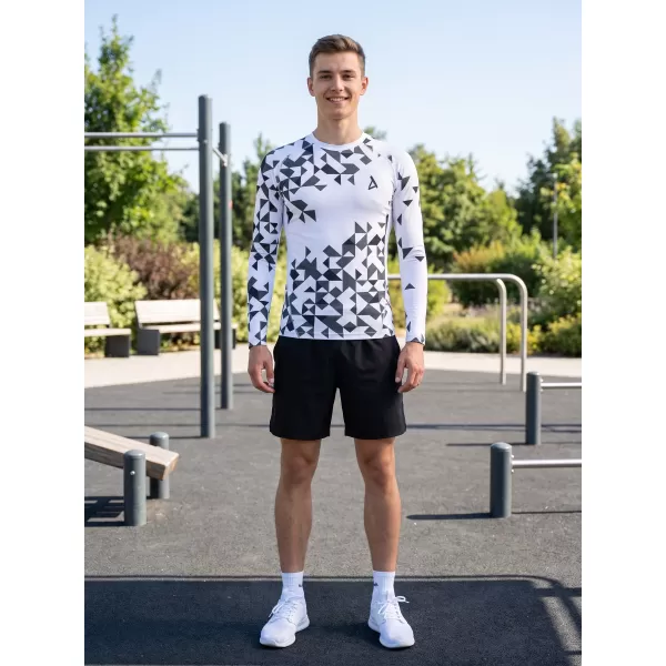  Pánské funkční kompresní triko premium ALTISPORT VOJ/ALM108TR03 BÍLÁ 