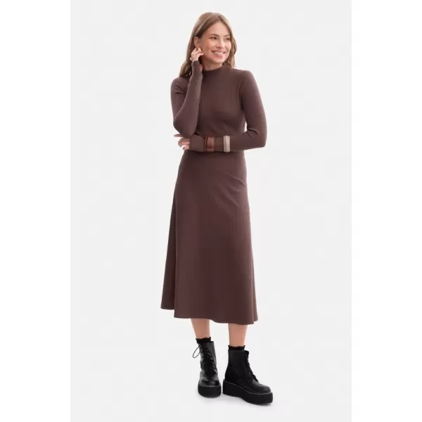  Dámské šaty BEWEAR B299 BROWN 