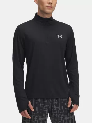 Pánské triko UNDER ARMOUR UA LAUNCH 1/4 ZIP 6005542-001 ČERNÁ