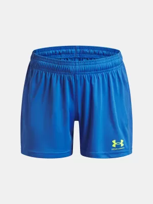 Dívčí kraťasy UNDER ARMOUR UA G'S CH. KNIT SHORT 1379457-402 MODRÁ